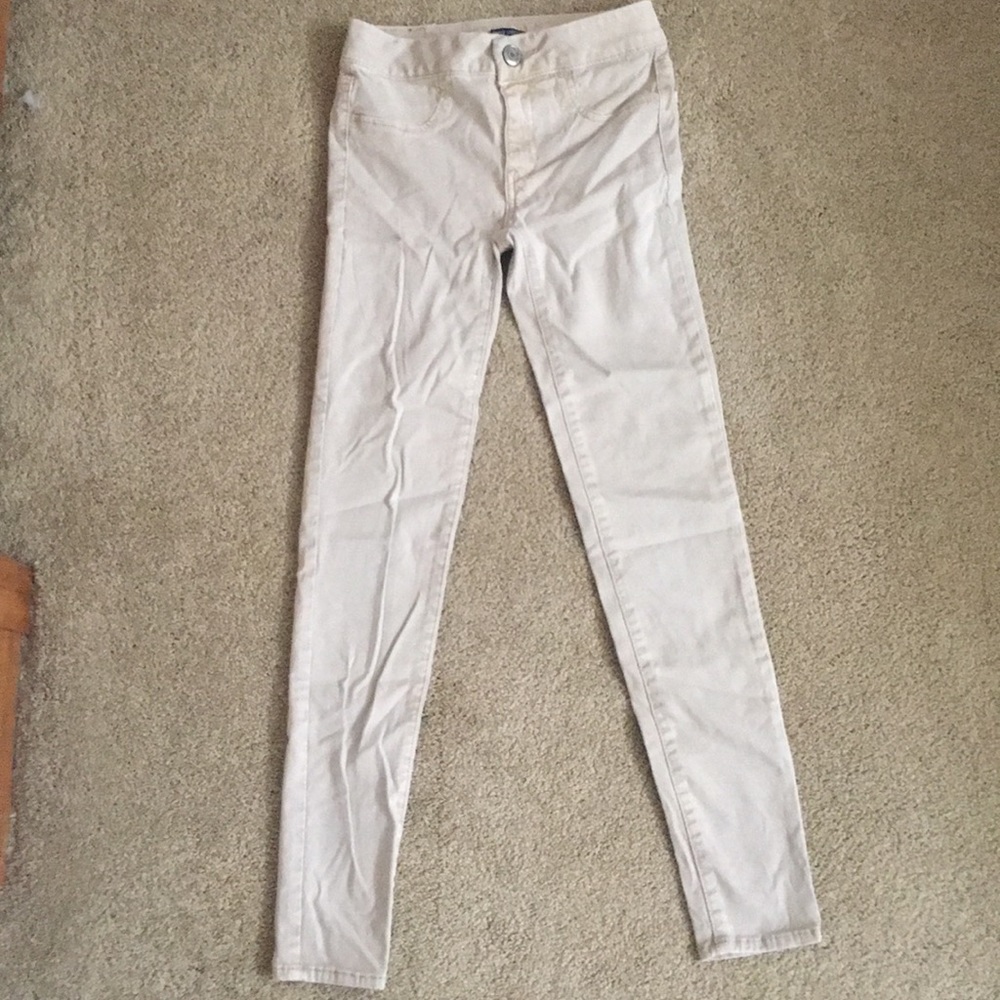 American Eagle Khaki Skinny Jeans